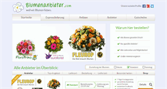 Desktop Screenshot of blumenanbieter.com